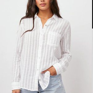 Rails Charli - White Shadow Stripe Size L